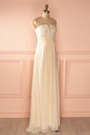 Bemia Douceur - Ivory satin bustier gown