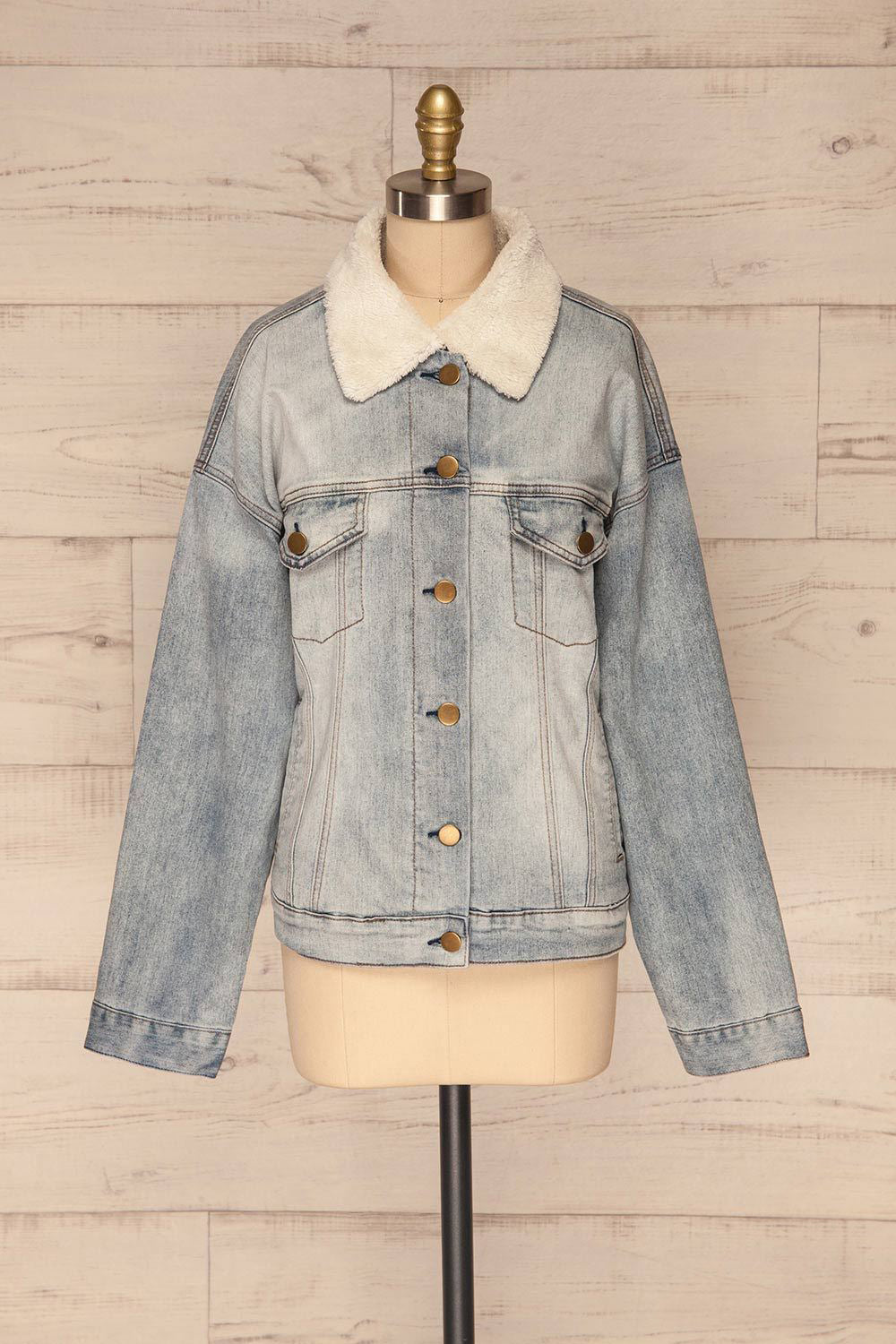 Beringen Oversized Light Blue Denim Jacket | La Petite Garçonne