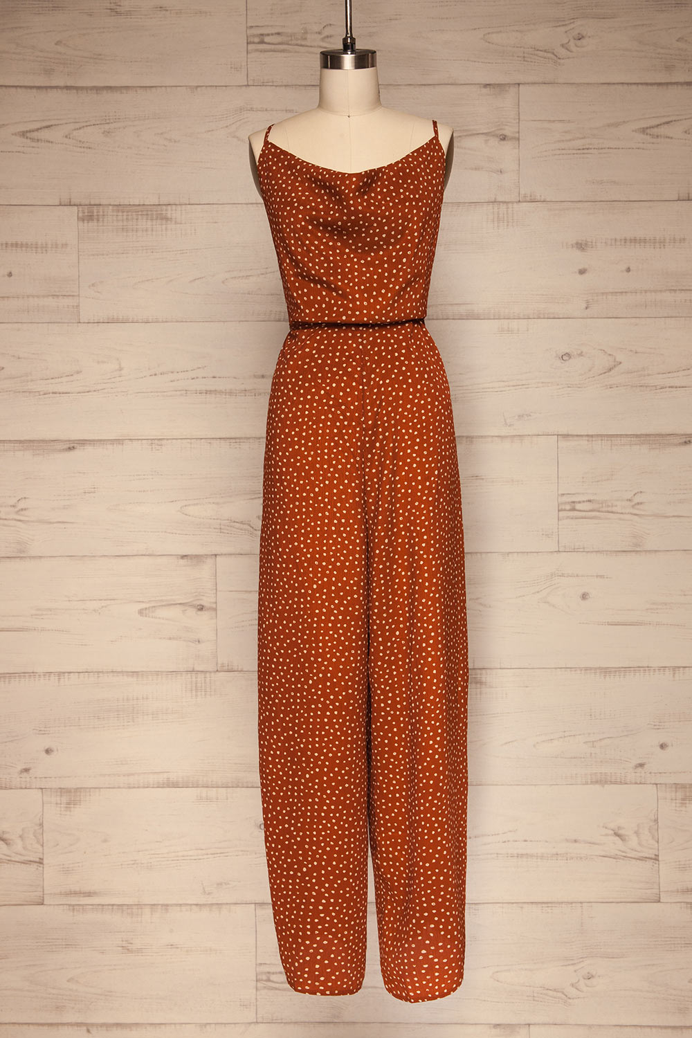 Berriedale Brown Jumpsuit | Combinaison | La Petite Garçonne front view