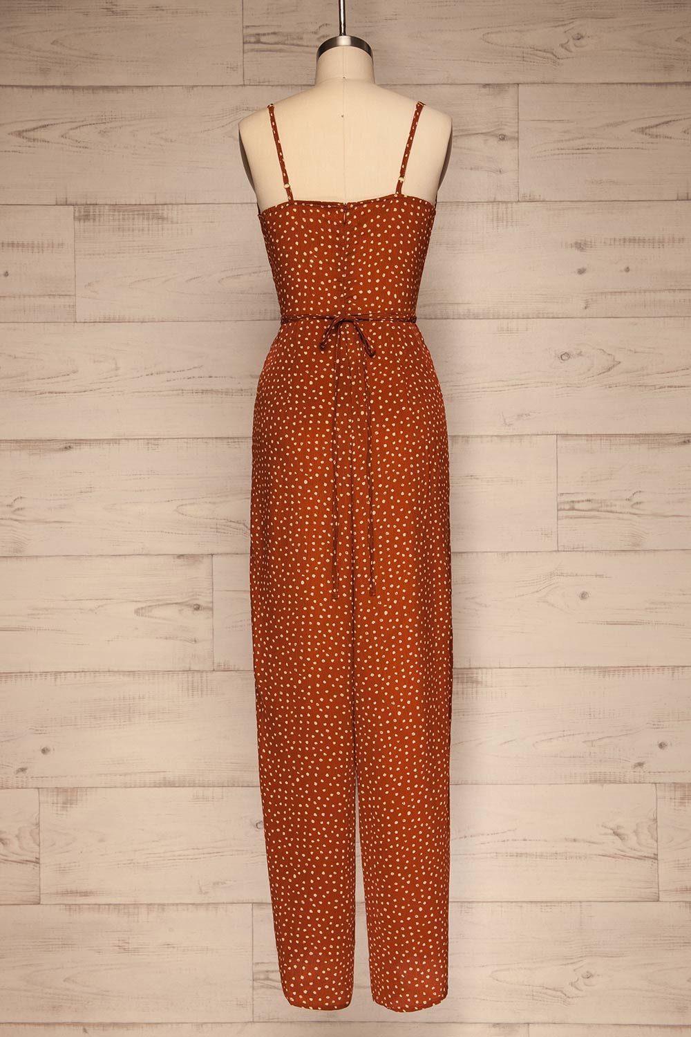 Berriedale Brown Jumpsuit | Combinaison | La Petite Garçonne back view