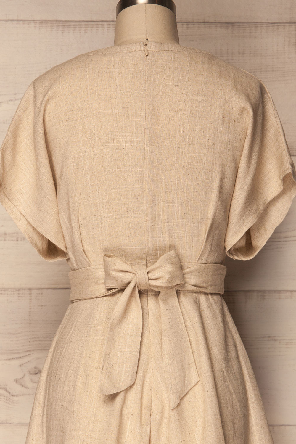 Bolkow Sand Beige Romper with Belt | La Petite Garçonne