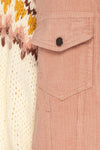 Borsele Pink Corduroy Jacket | Veste pocket | La Petite Garçonne