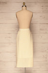 Bratsk White Buttoned Skirt w/ Polka Dots | La petite garçonne back view