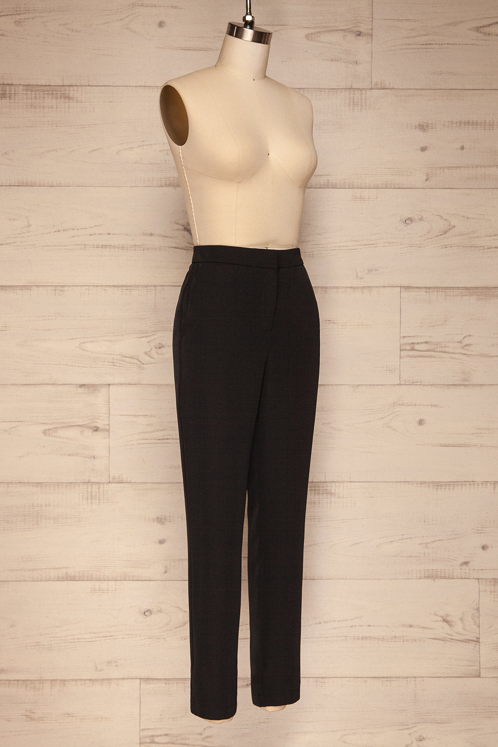 Brzeziny Black Dress Pants side view | La petite garçonne