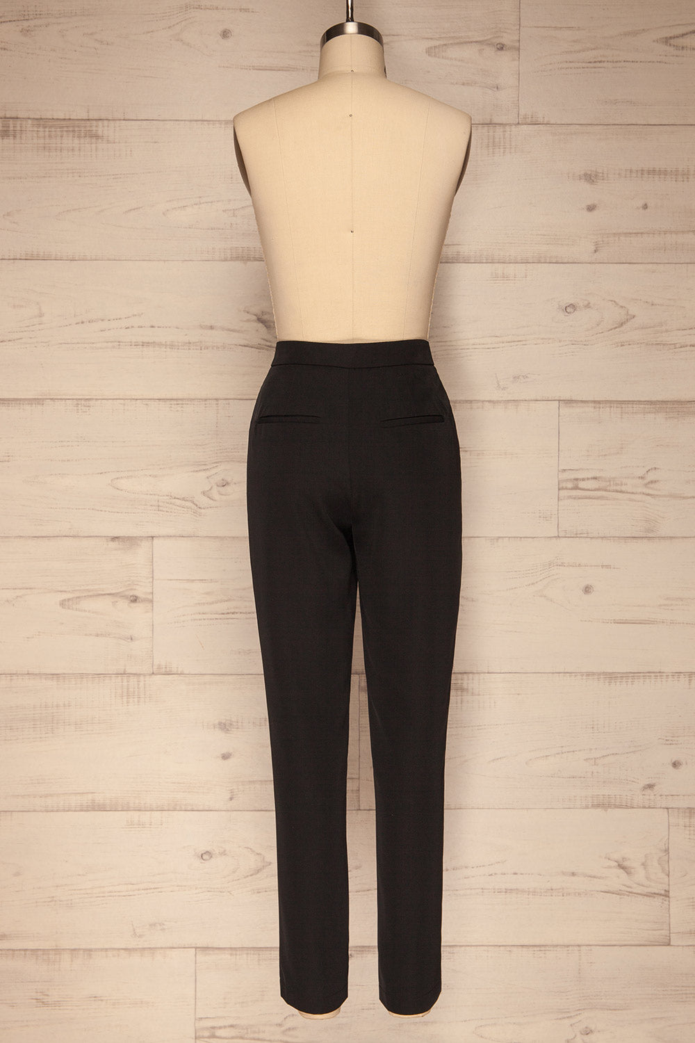Brzeziny Black Dress Pants back view | La petite garçonne
