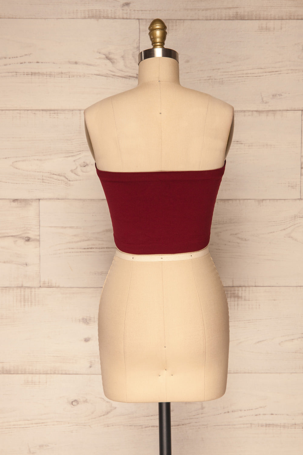 Bucje Garnet Burgundy Bandeau Top | La petite garçonne back view
