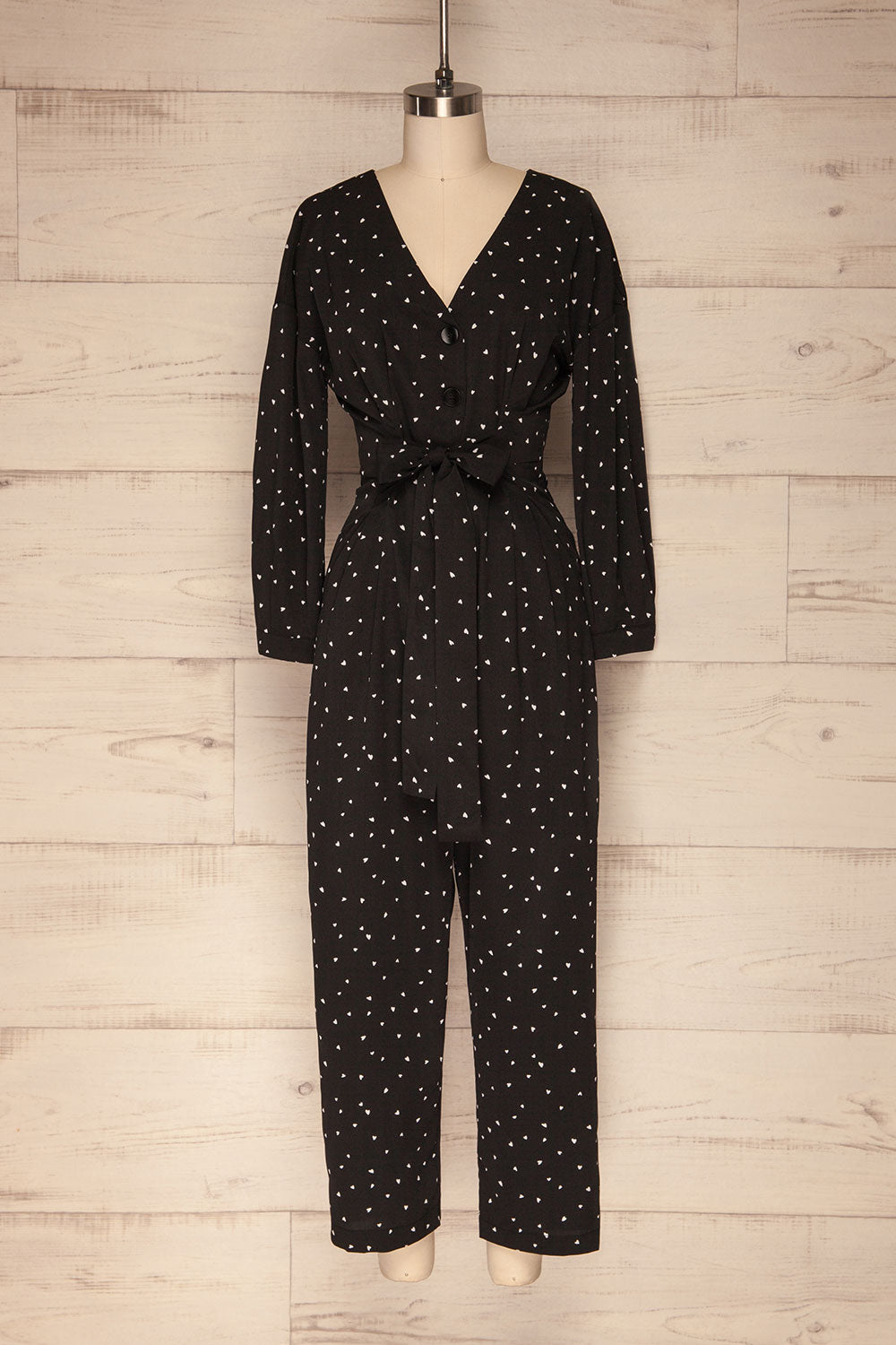 Cachapata Black & White Patterned Jumpsuit | La Petite Garçonne