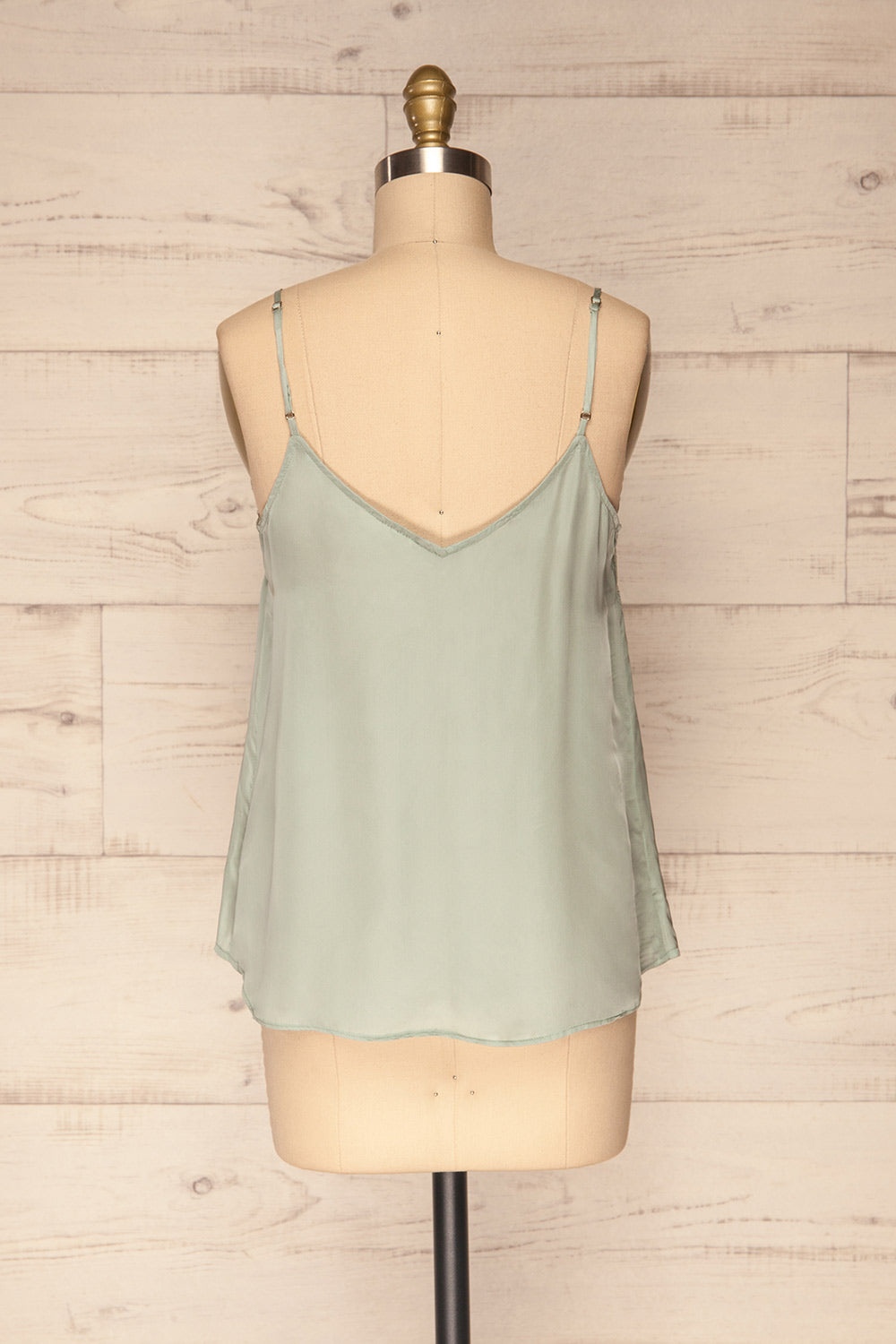 Canico Turquoise Mint Silky & Lace Camisole back view | La Petite Garçonne