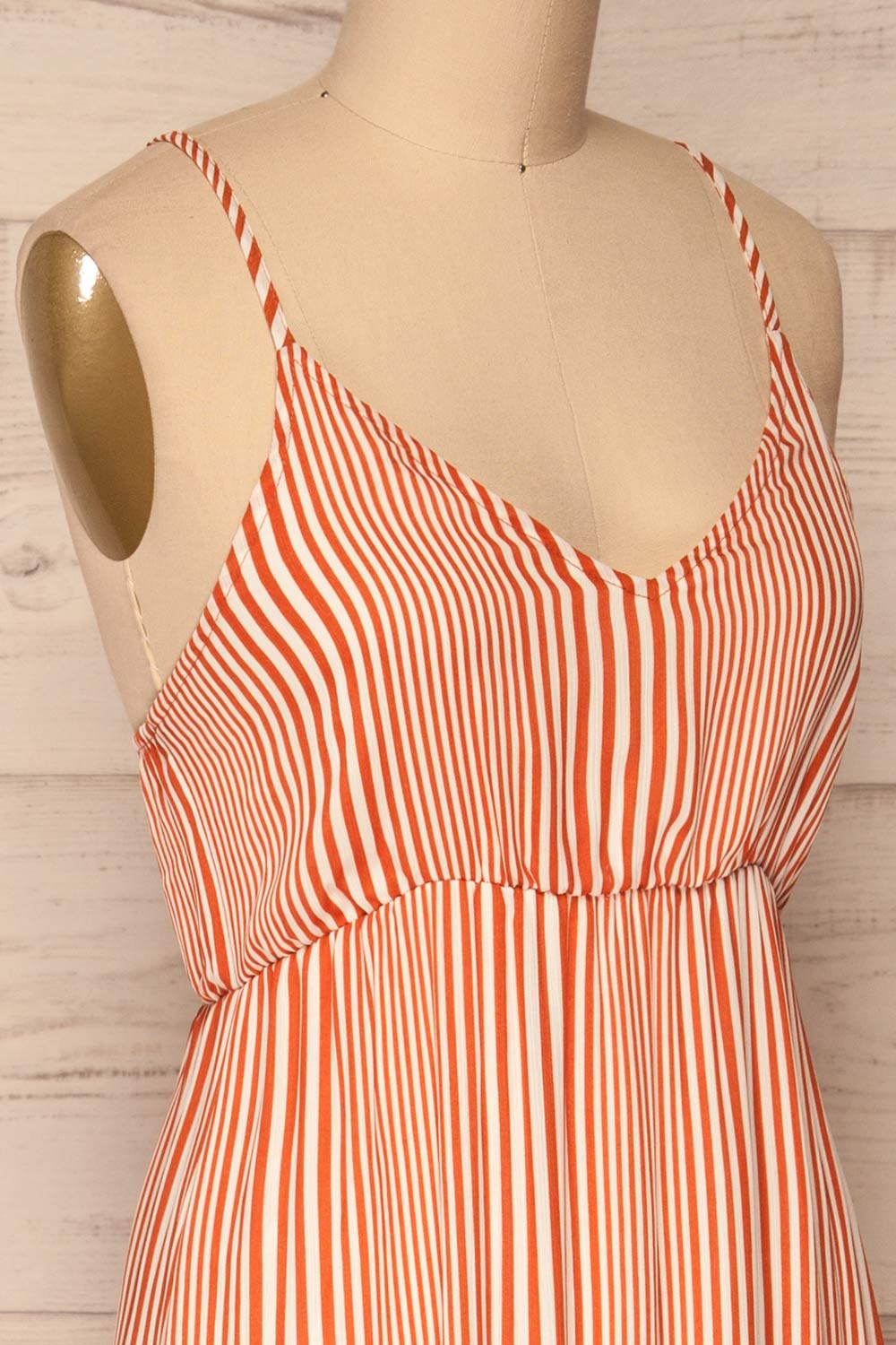 Capihuara Orange Striped Maxi Summer Dress | La Petite Garçonne