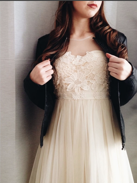 Naïla Day | Cream Tulle and Crochet Maxi Dress