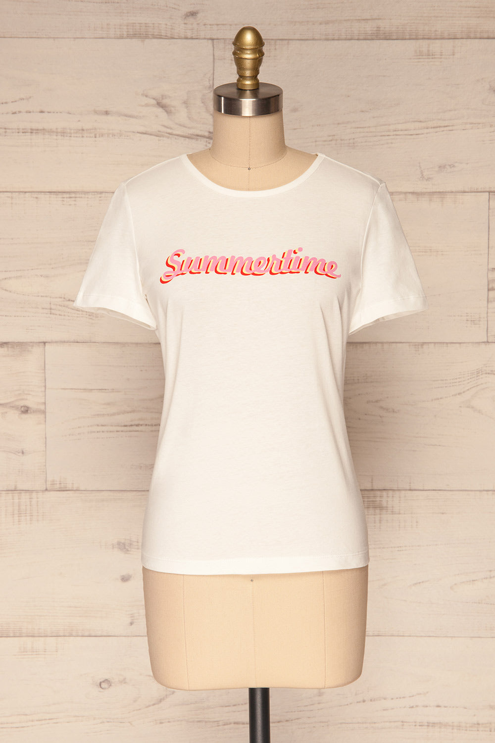 Caranqui "Summertime" White T-Shirt | La Petite Garçonne 1