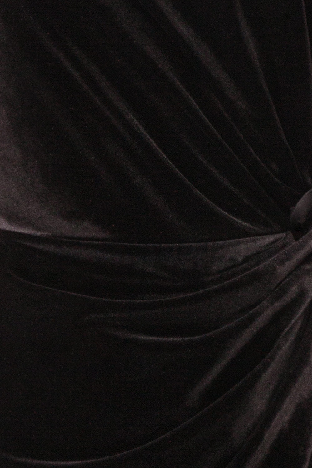 Cartagena Black Velvet Long Sleeve Dress | Boutique 1861 fabric 
