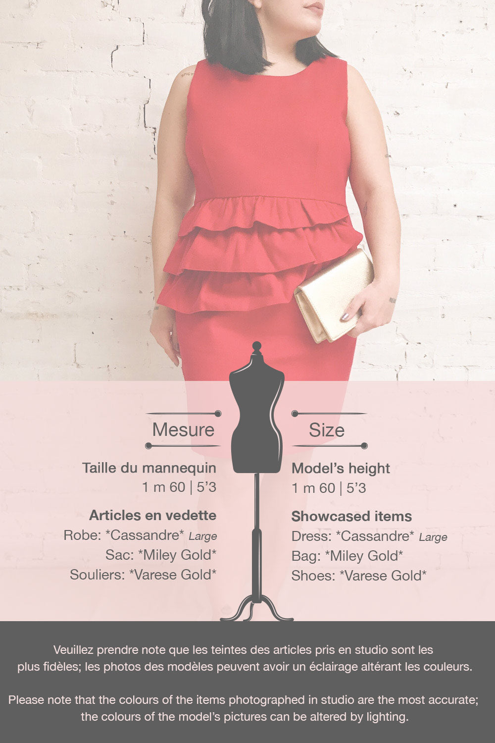 Cassandre Red Felt Cocktail Dress w/ Ruffles | Boutique 1861 template