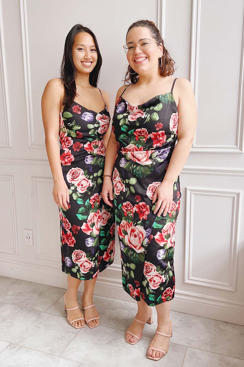 Catra Cowl Neck Midi Slip Dress | Boutique 1861 models