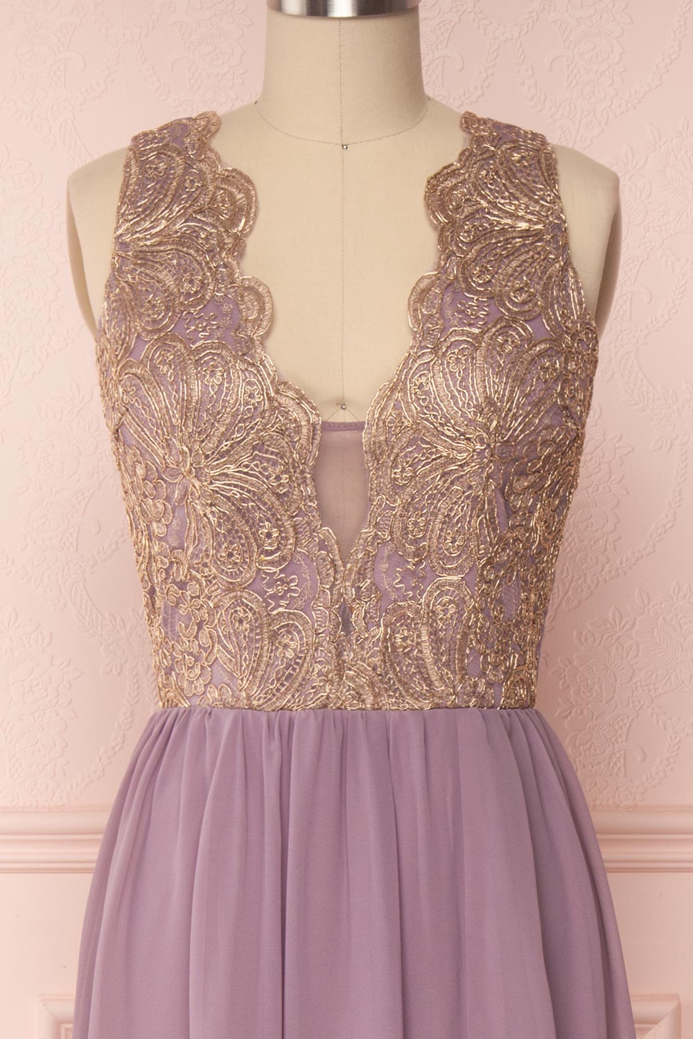 Chalva Mauve | Chiffon Gown