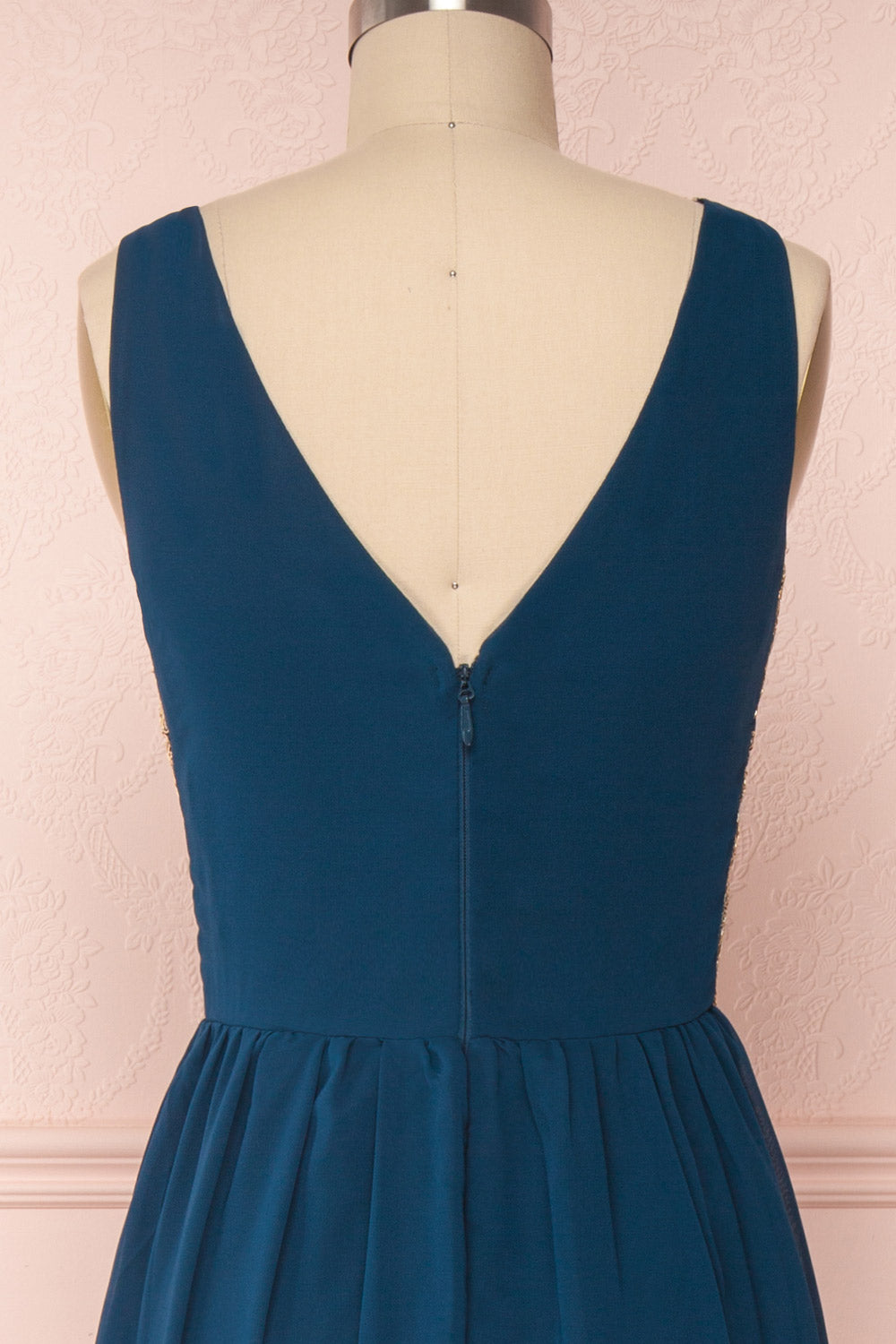 Chalva Sarcelle | Robe Maxi à Bretelles Larges