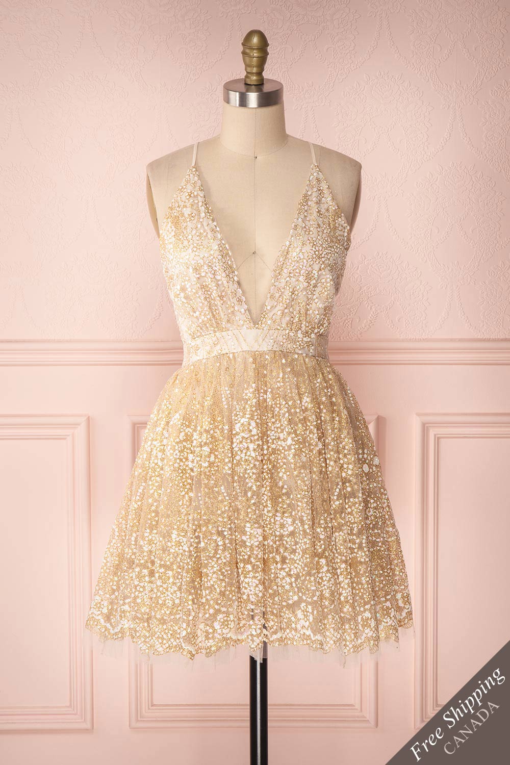 Chayli Light White & Gold Tulle Party Dress | Boutique 1861 Chayli Light White & Gold Tulle Party Dress | Boutique 1861