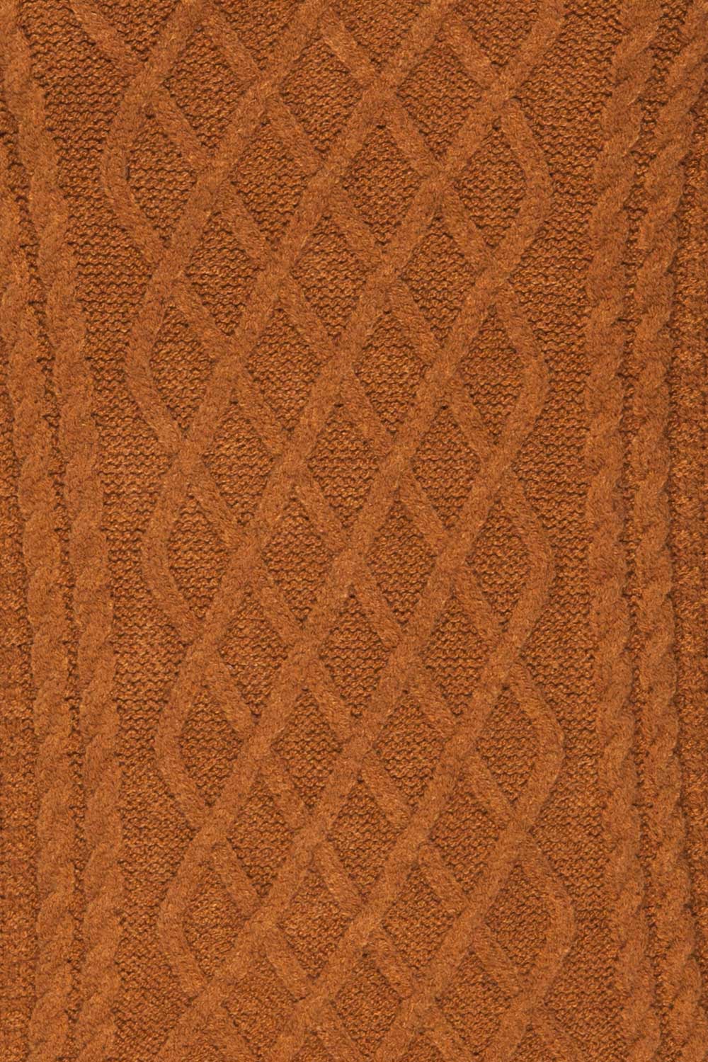 Chimay Muscade Brown Knit Sweater | TEXTURE DETAIL | La Petite Garçonne