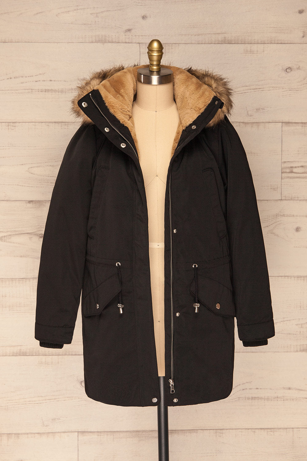 Chojnow | Black Parka Coat