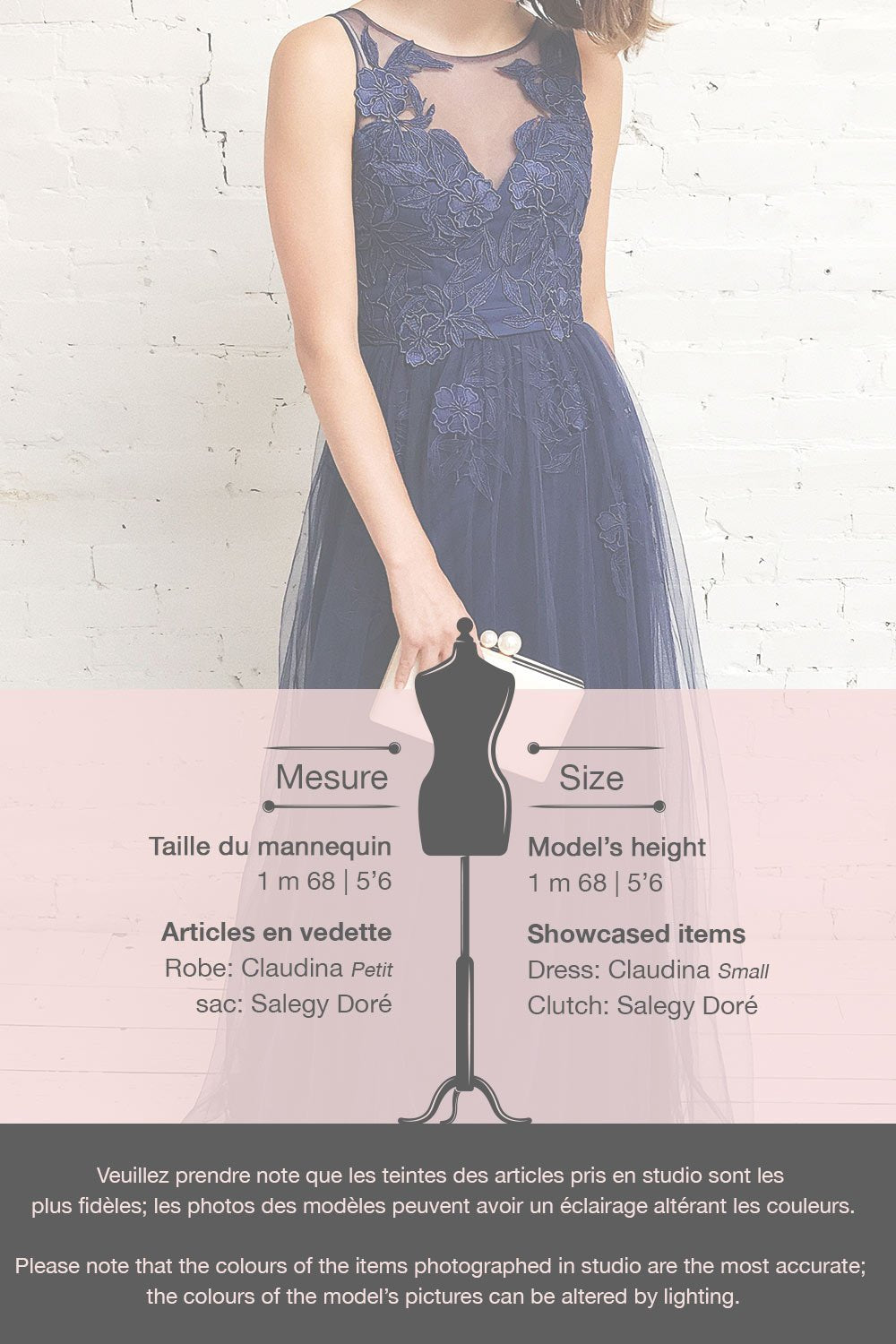 Claudina | Robe en Tulle Bleu