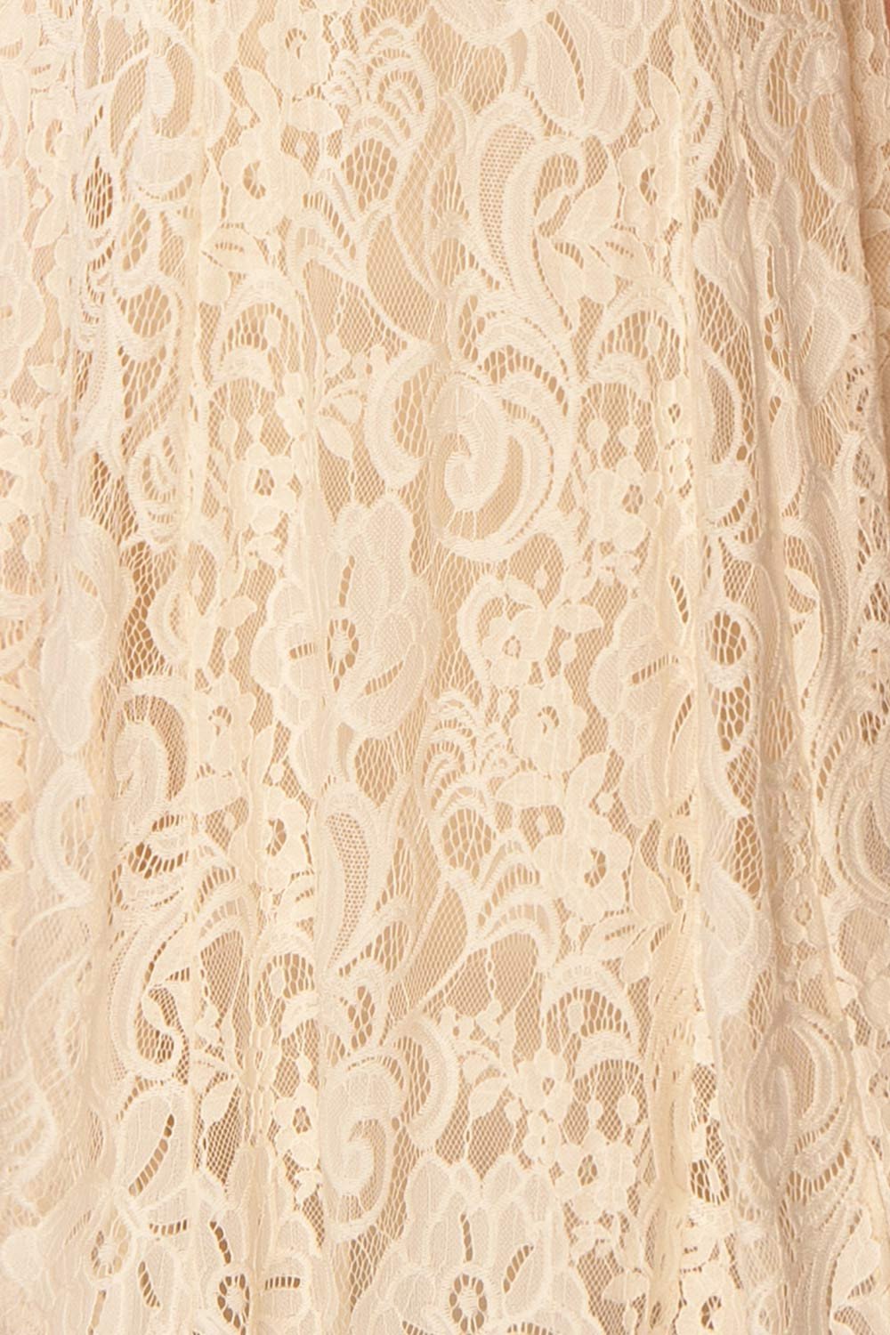 Cléa Crème Light Beige Lace Mermaid Gown | Boudoir 1861