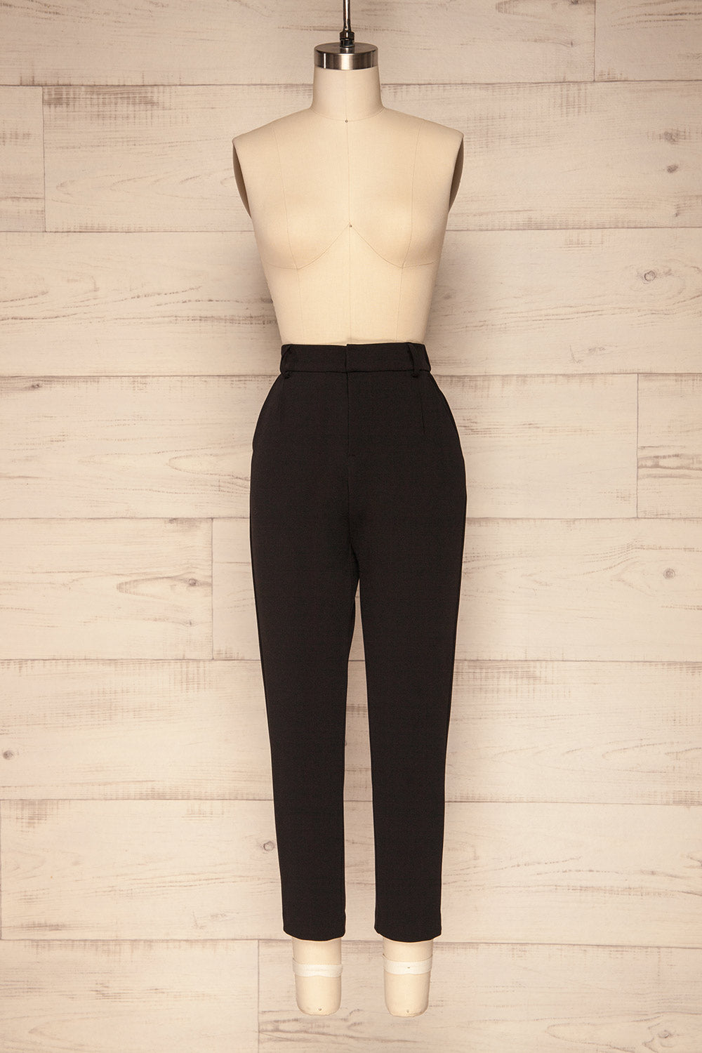 Cromarty Black Straight Leg Pants | La Petite Garçonne 1
