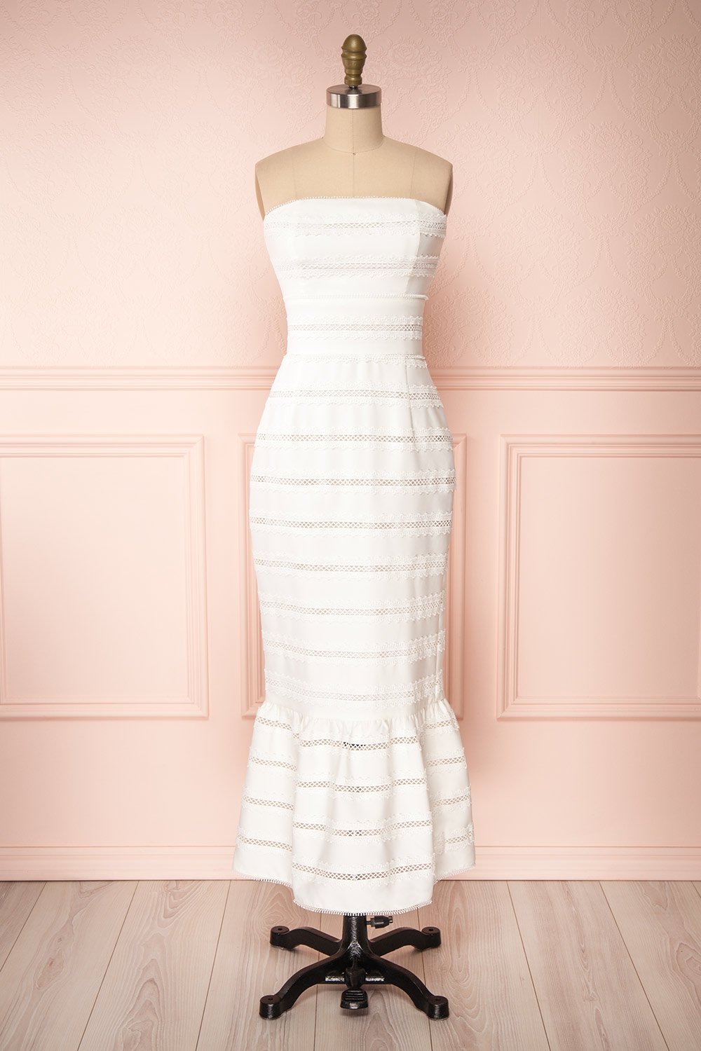 Damballa Mermaid Lace Bustier Bridal Dress | Boudoir 1861 front