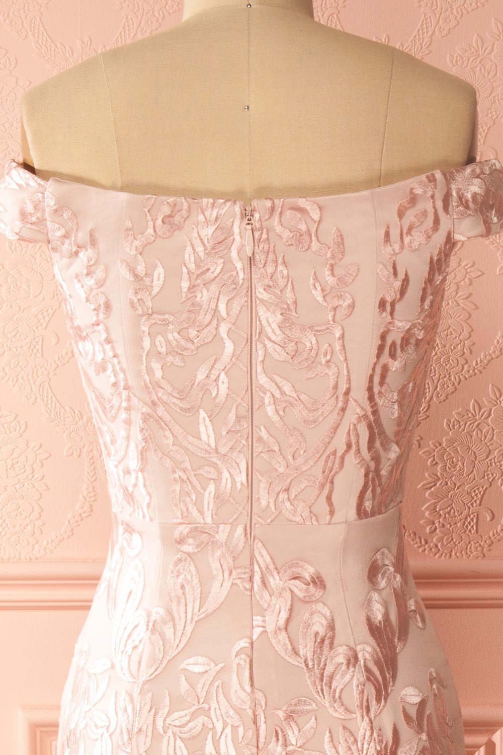 Darnelle Pink Mermaid Gown with Removable Tulle Skirt | Boutique 1861