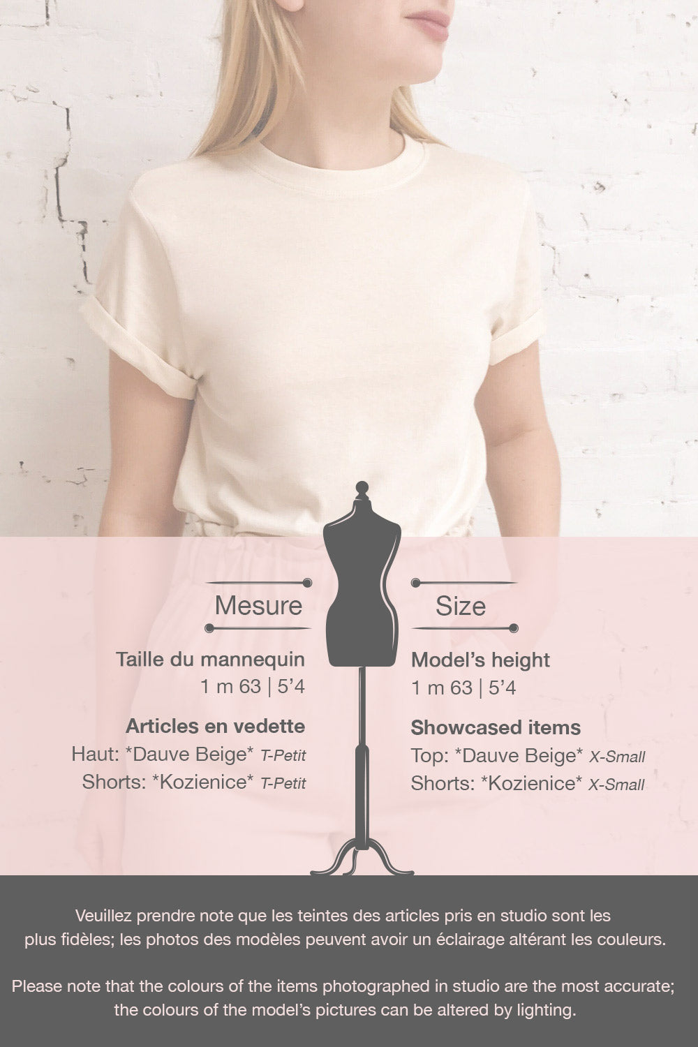 Dauve Beige Rolled Sleeves T-Shirt | La petite garçonne template