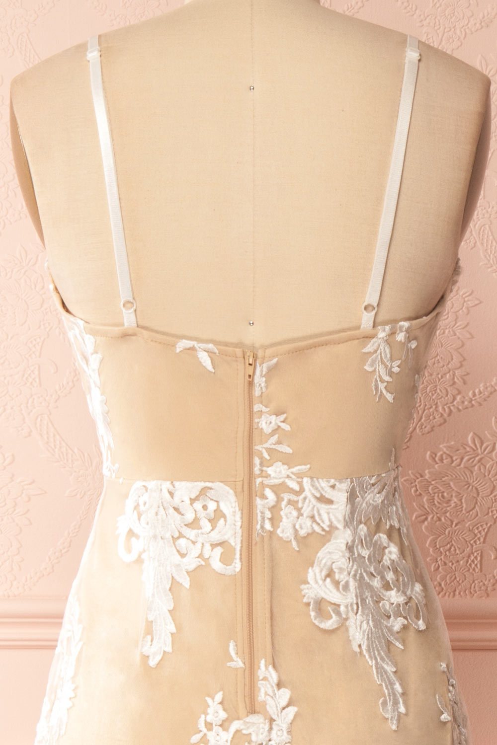 Decla Day White Embroidered Mesh Maxi Dress | Boudoir 1861