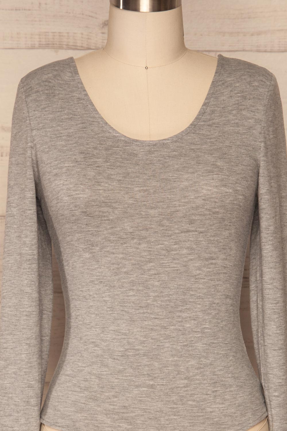 Dellerud Grey Long Sleeved Bodysuit | La Petite Garçonne 2