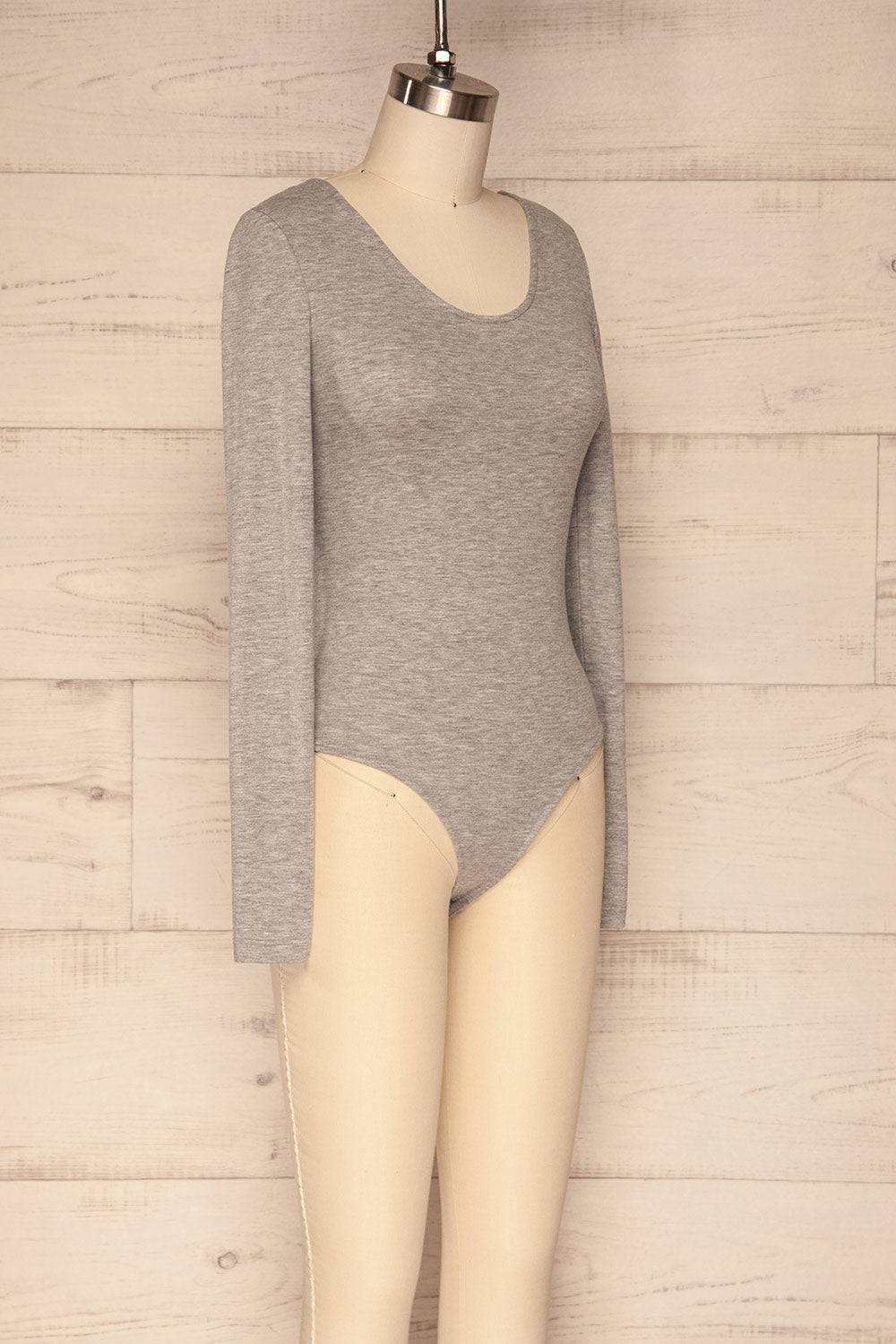 Dellerud Grey Long Sleeved Bodysuit | La Petite Garçonne 3
