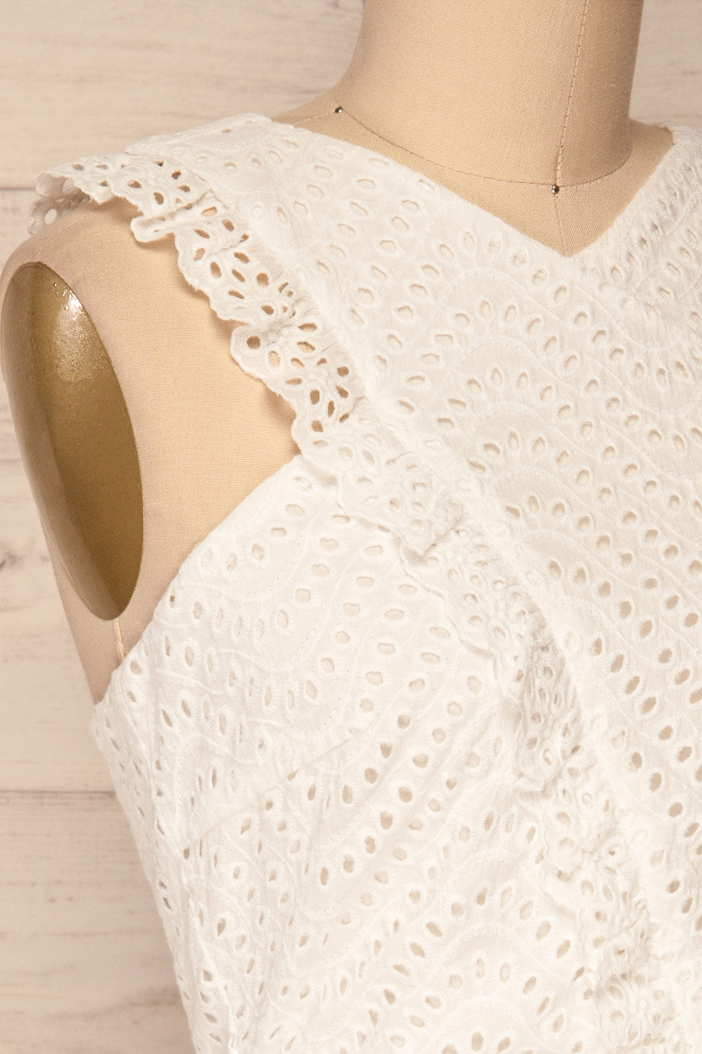 Devijka White Embroidered Lace Peplum Top | La Petite Garçonne Chpt. 2 4