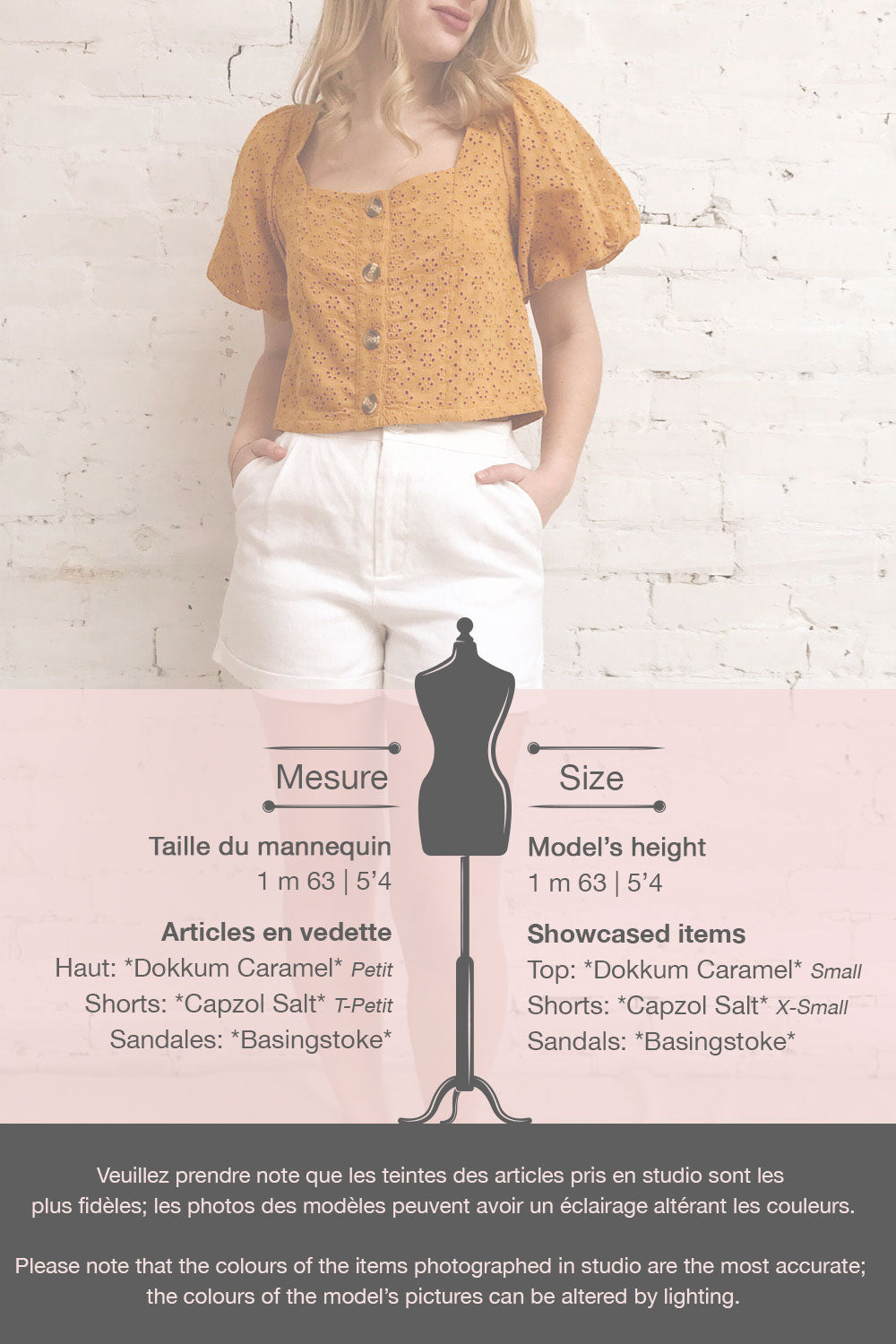 Dokkum Caramel Puffy Sleeve Openwork Top | La petite garçonne template