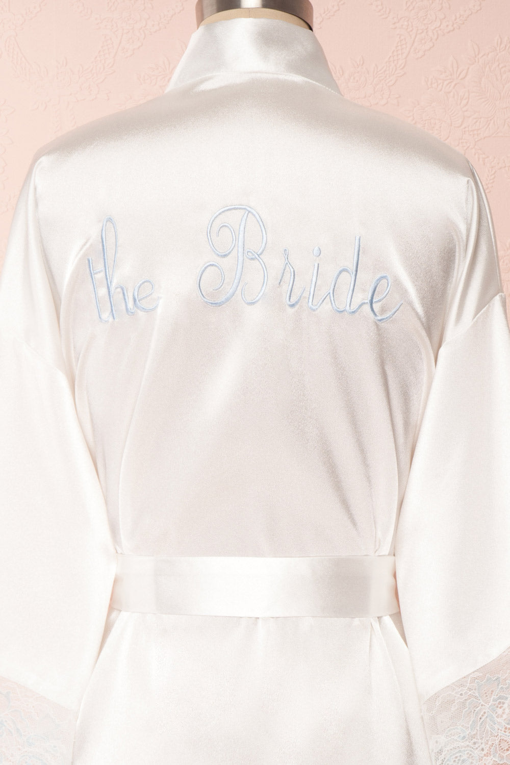 Dorika White Satin Bridal Kimono | Boudoir 1861 2