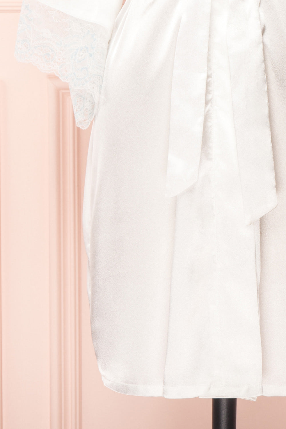 Dorika White Satin Bridal Kimono | Boudoir 1861 7