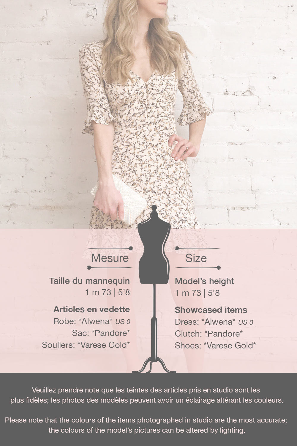 Alwena Beige Floral Short Dress | La petite garçonne template
