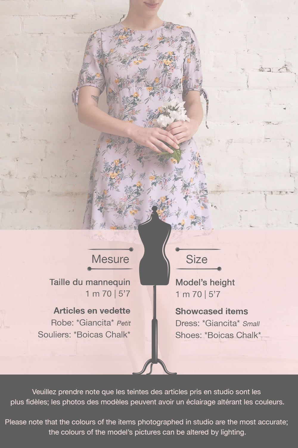 Giancita Lilac Floral Patterned Short Dress | Boutique 1861 template