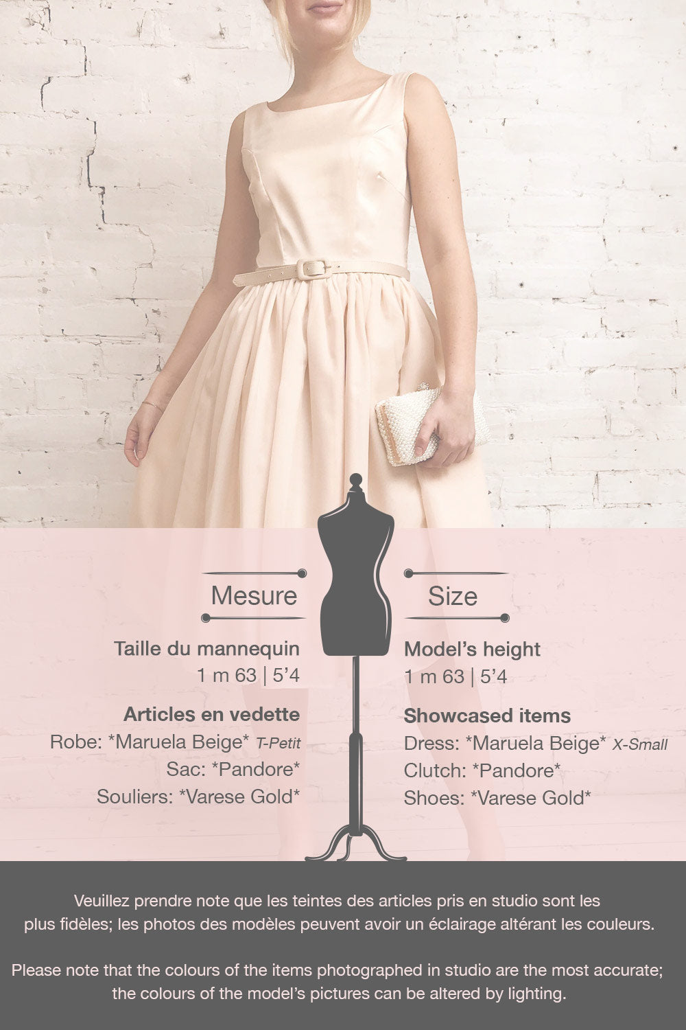 Maruela Beige A-Line Flared Midi Dress | Boutique 1861 template