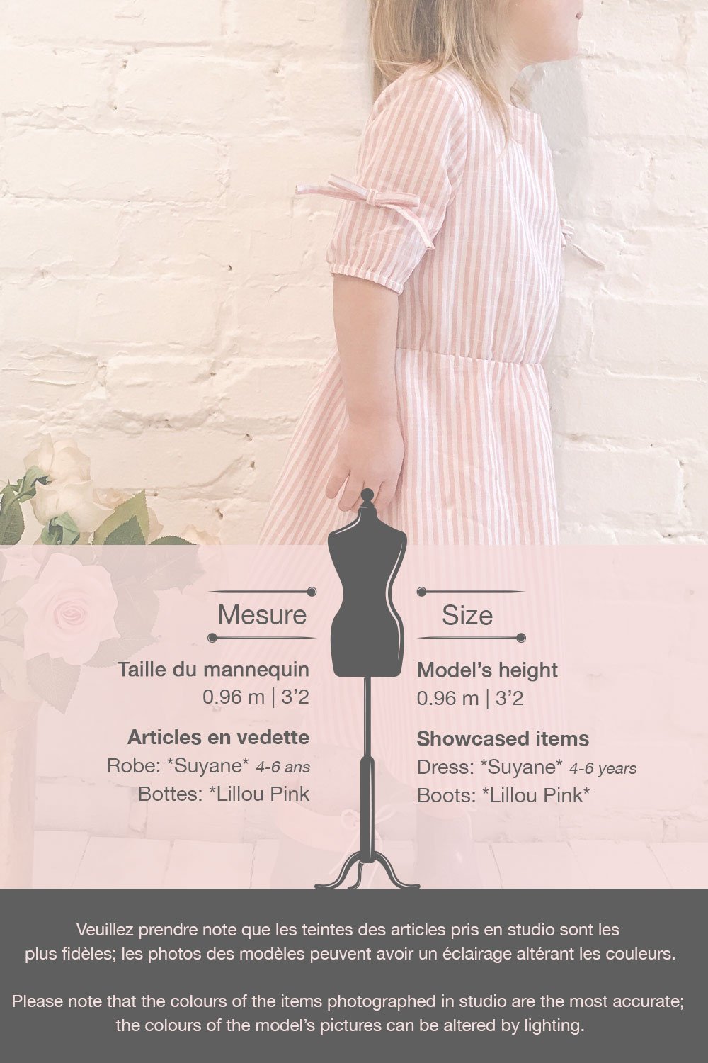 Suyane Mini Kids Pink & White Striped Dress | Boutique 1861 template template