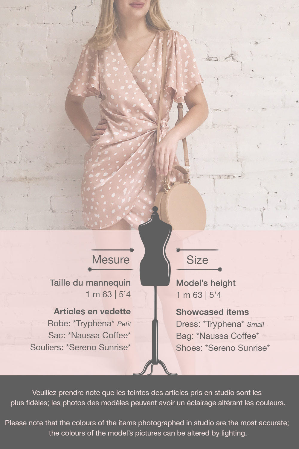 Tryphena Pink Short Sleeved Wrap Dress | La petite garçonne template