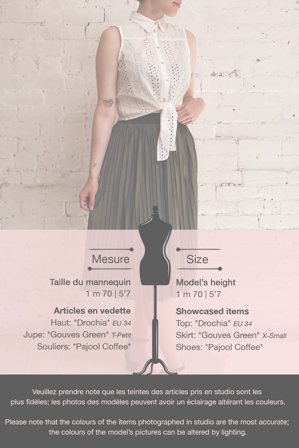 Gouves Green Pleated Midi Skirt | La petite garçonne template