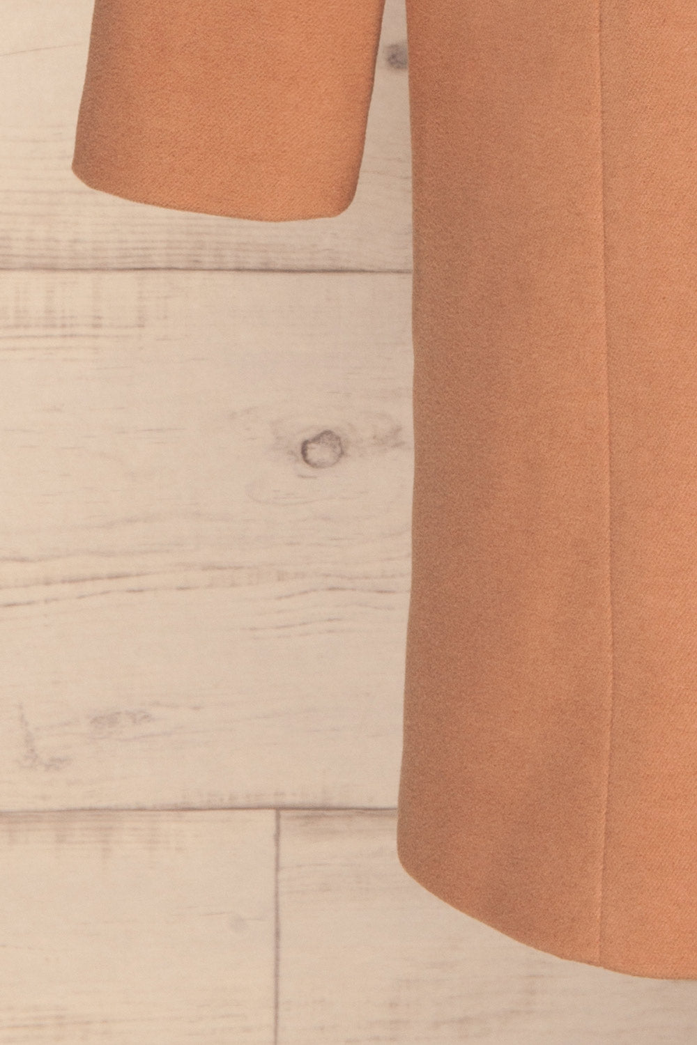 Dunkerque Blush Pink Double Breasted Coat | La Petite Garçonne bottom view