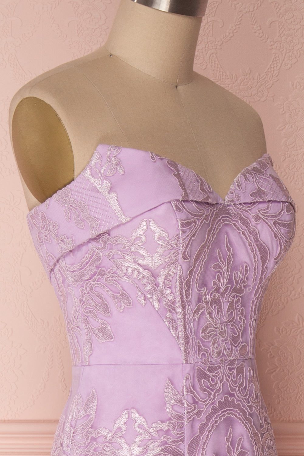 Edilma | Lilac Embroidered Gown