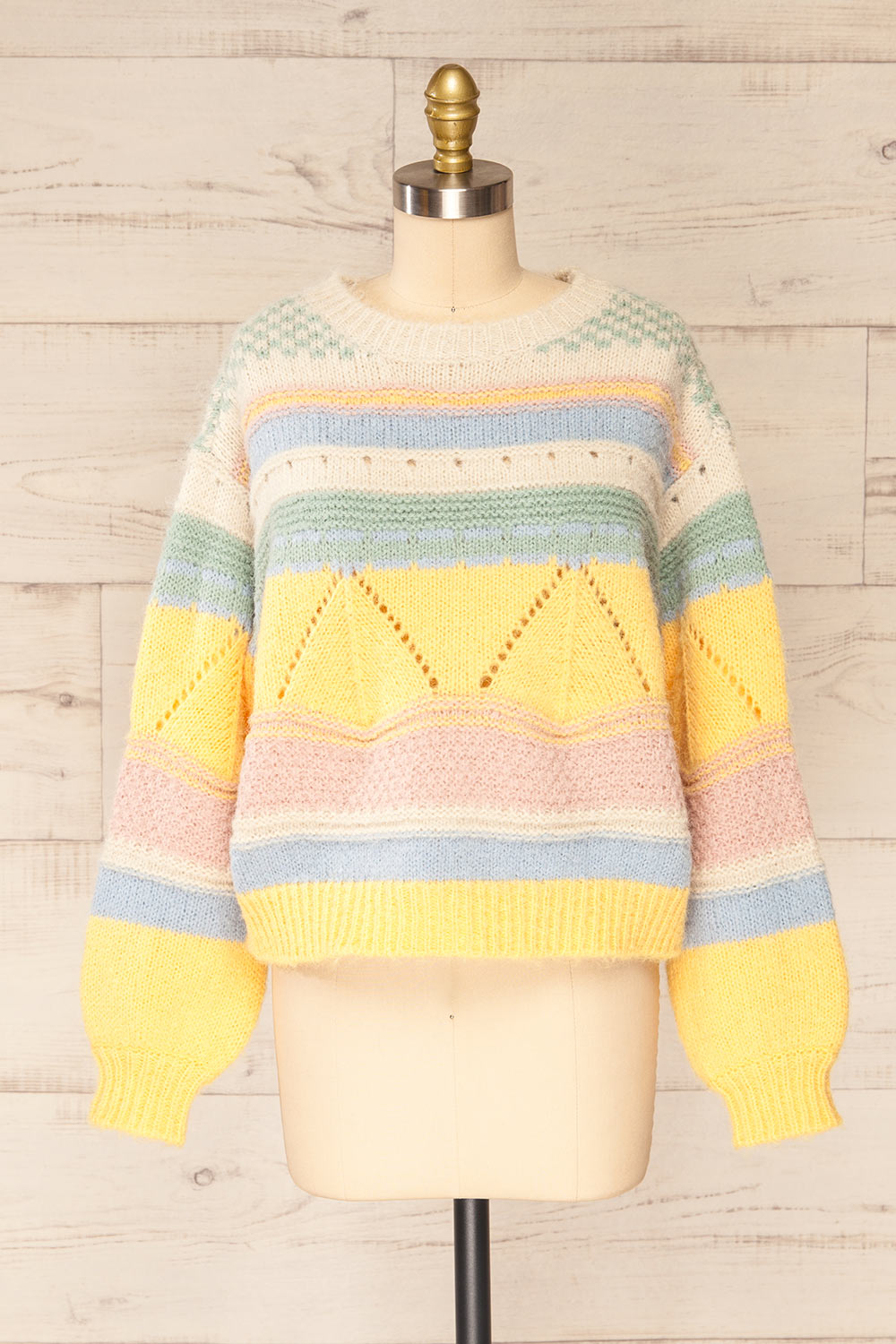 Edsvageidet Pastel Knitted Sweater | La petite garçonne front view