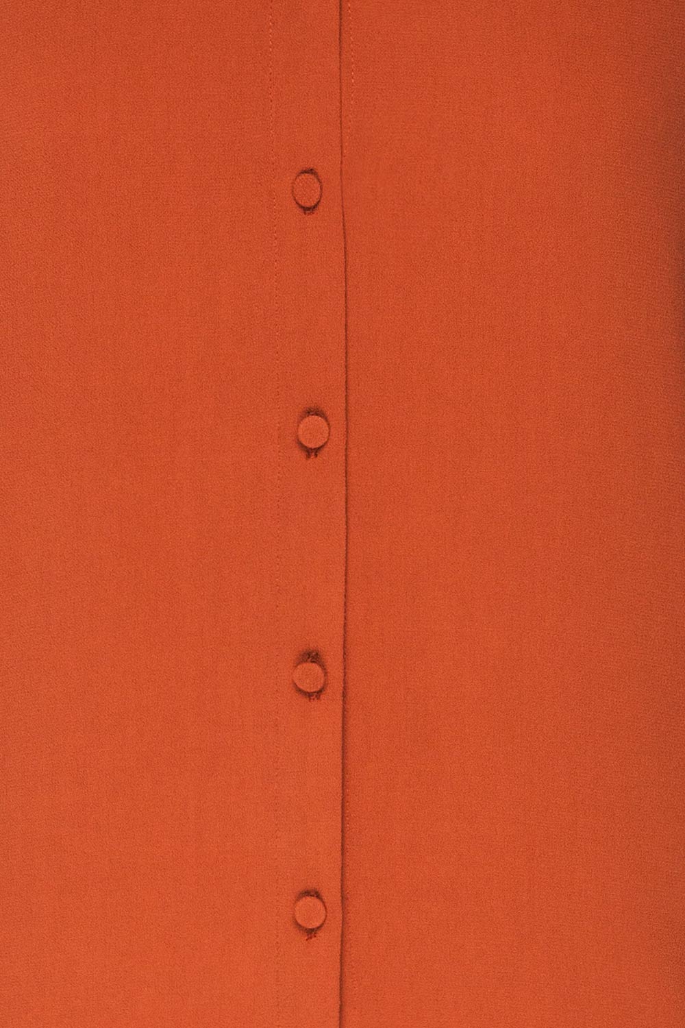 Egaleo Rust Orange Button-Up Blouse | La petite garçonne fabric