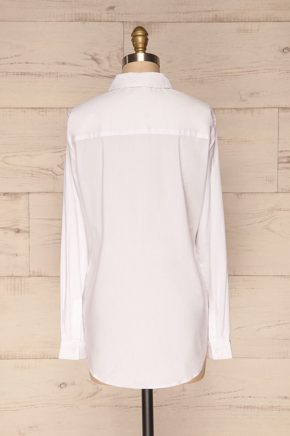 Eggodden Blanc White Long Sleeved Shirt | La Petite Garçonne back view