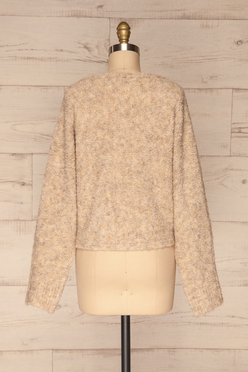 Egilsvik Beige Knit Sweater | La Petite Garçonne back view
