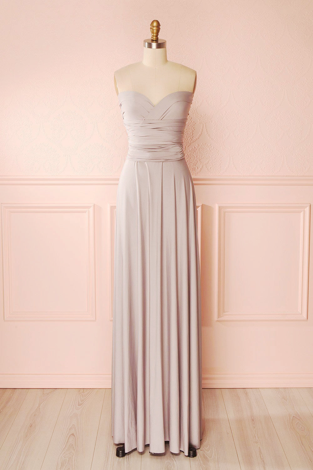 Elatia Lune Gray Convertible Infinity Dress | Boudoir 1861 sweetheart