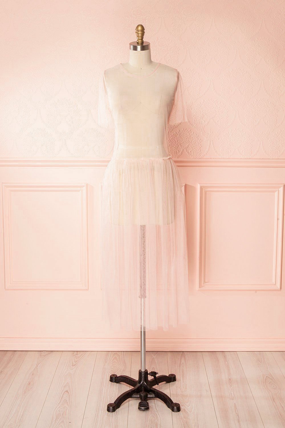 mesh smock dress Éléa Rose
